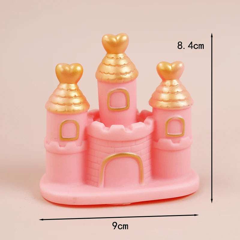 Princess Prince Castle Happy Birthday Decoration Home Dinner Baking Cupcake Cake Topper Cake Flags Event Pary Supplies Love Gift