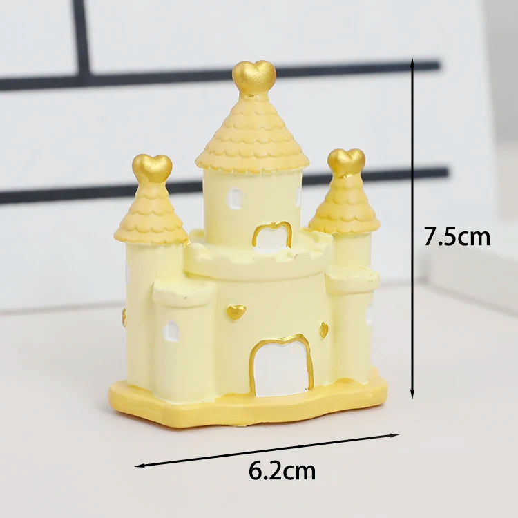 Princess Prince Castle Happy Birthday Decoration Home Dinner Baking Cupcake Cake Topper Cake Flags Event Pary Supplies Love Gift