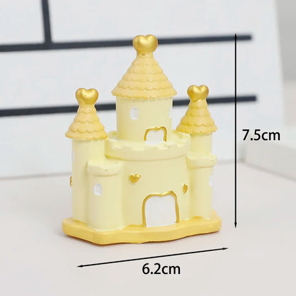 Princess Prince Castle Happy Birthday Decoration Home Dinner Baking Cupcake Cake Topper Cake Flags Event Pary Supplies Love Gift