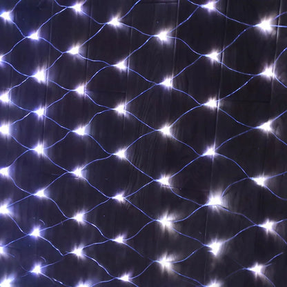 2x2M 3X2M 6X4M LED Christmas Net Light Outdoor Garden Net Mesh Fairy Garland Light Holiday Wedding Party Backdrop Curtain Light
