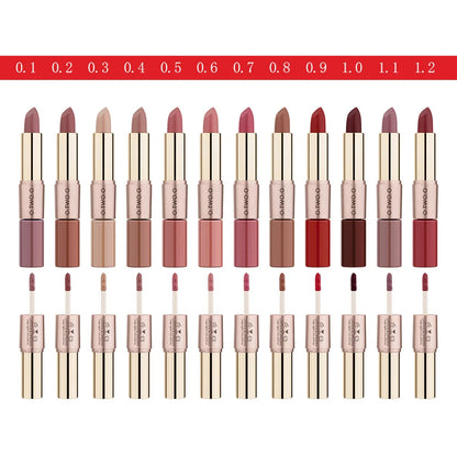 O.TWO.O 12 Colors Makeup Lipstick Lip Gloss Sexy Red Lip Stick Waterproof Moisture Lips Cosmetics Matte Lipsticks