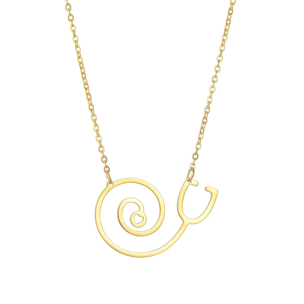 Heartbeat Necklace Women Love Heart Necklaces & Pendants Medical Nurse Doctor Lover Gifts Stainless Steel Jewelry