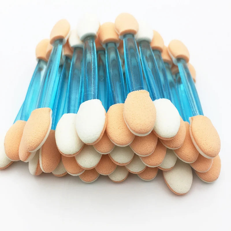 Hot Fashion 30/5Pcs Pro Sponge Stick Eye Shadow Brush Applicator Cosmetic Make up  Double-head Eyeshadow Brush For Women Makeups