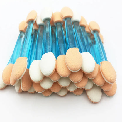 Hot Fashion 30/5Pcs Pro Sponge Stick Eye Shadow Brush Applicator Cosmetic Make up  Double-head Eyeshadow Brush For Women Makeups