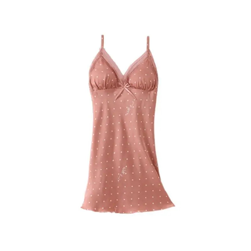 Pajamas Suit Women Sexy Pyjamas Print Polka Dot Sleepwear Loose Nightwear Satin Intimate Lingerie Casual Shirt&Pants Sets