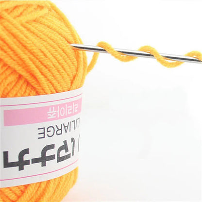 25G Milk Sweet Soft Baby Cotton Knitting Wool Thick Fiber Yarn Velvet Hand Threads for Knitting Wool Crochet Yarn for DIY Sweate