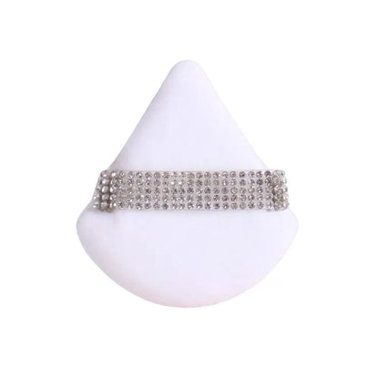 Diamond Triangle Powder Puff Face Makeup Tool Sponge Velvet Soft Smooth Facial Beauty Makeup Sponge Cosmetics Accessories