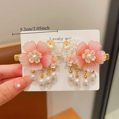 2pc Cute Women's Boutique Hair Accessories Resin Sweet Cute Hair Clips Suitable for Girls' Daily Activities Wear Elegant Hairpin