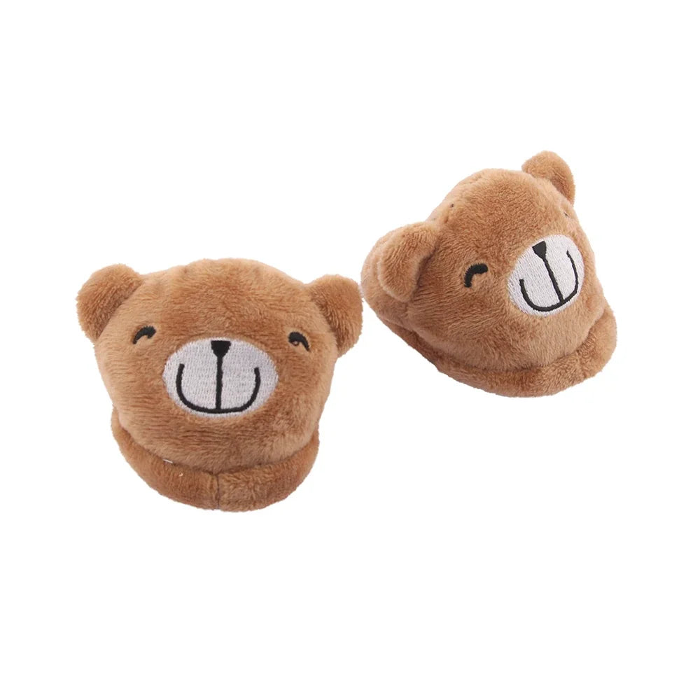 Plush Doll Shoes Dog Tiger Frog Porket Slippers For 1/3 BJD,American 18 Inch&43cm Baby New Born Doll OG Girl Doll Shoes Gift Toy