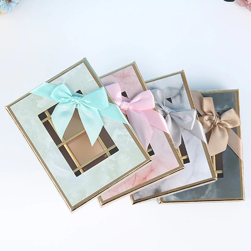 5Pcs Chocolate Boxes 9/12/16/25Grids Candy Box with Window Chocolate Gift Packing Box For Valentine's Day Wedding Party Favors