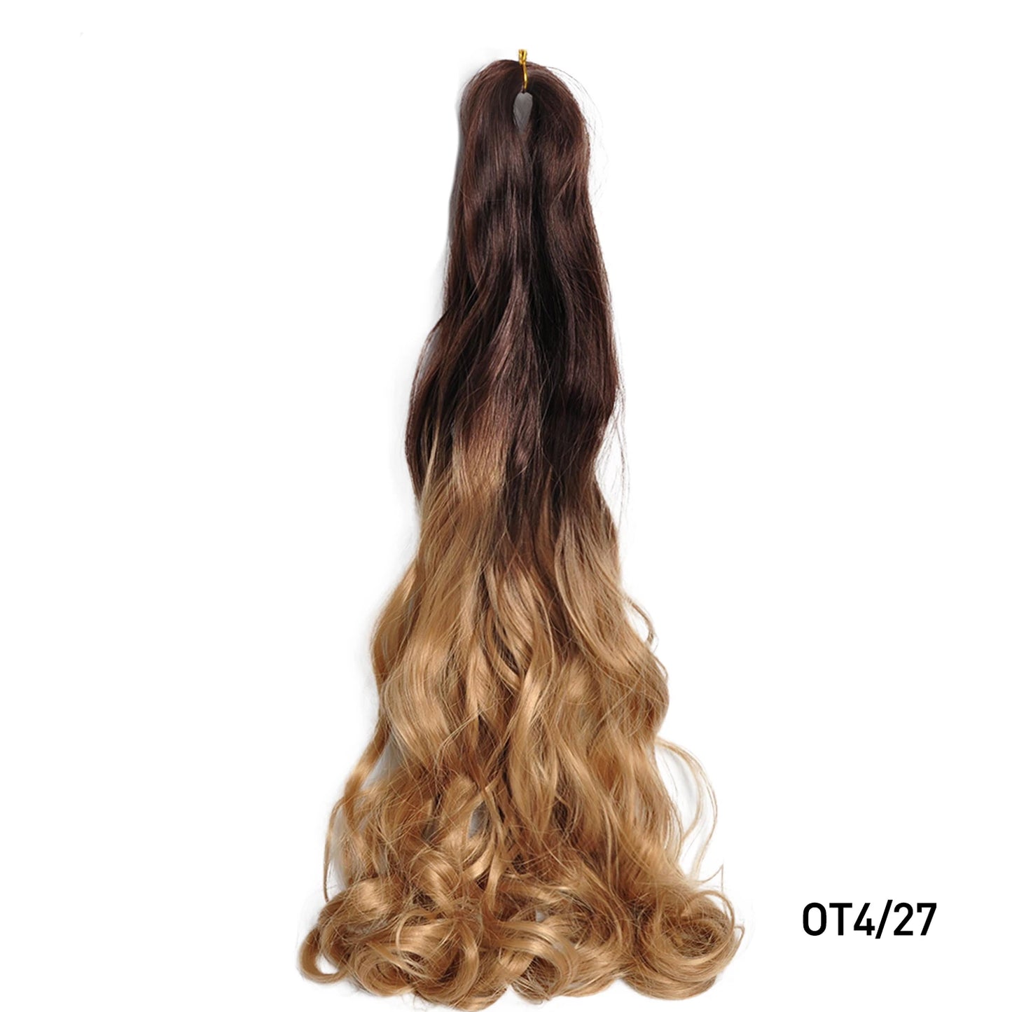 Loose Wave Spiral Curl Braids Synthetic Hair French Curls Braiding Hair Extensions High Temperature Ombre Pre Stretched Hair