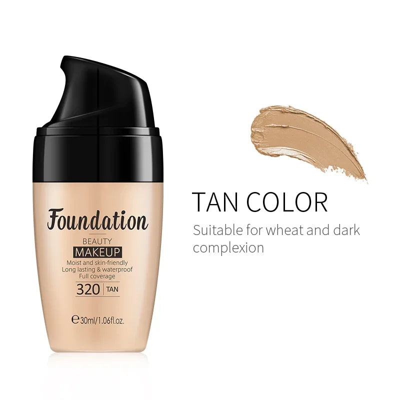 Long-lasting Face Foundation Cream Waterproof Concealer Liquid Even Skin Tone Professional Matte Base Makeup Cosmetics Maquiagem