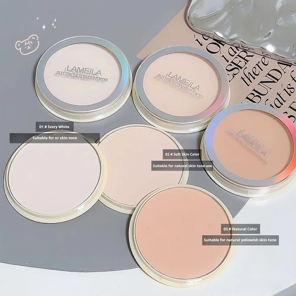 Matte Soft-Focus Setting Powder Touch-up & Setting Concealing Oil-control Waterproof & Sweatproof Long-lasting Makeup