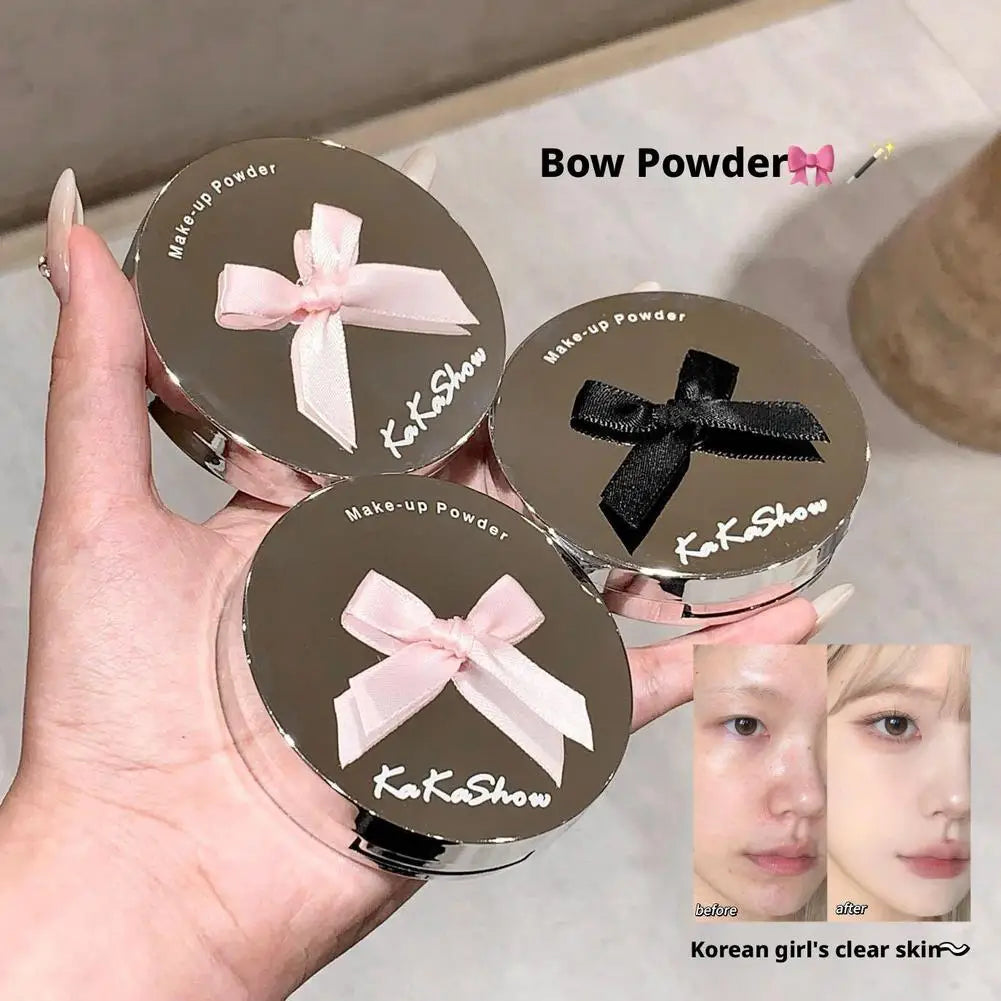 3 Color Natural Pink Loose Powder Oil Control Waterproof Mineral Face Pressed Makeup Powder Cosmetic Long Lasting Setting Powder