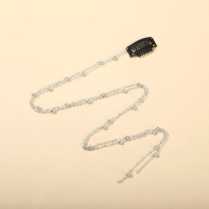 Flash Rhinestone Tassel Braided Hair Clip Korean Temperament Women Girls Hair Accessories Glitter Shiny Chain Hairpins Headdress