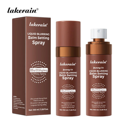 Makeup Fixer Spray Long-Lasting Oil Control Natural Matte Non Drying Weightless Makeup Liquid Blurring Balm Setting Spray