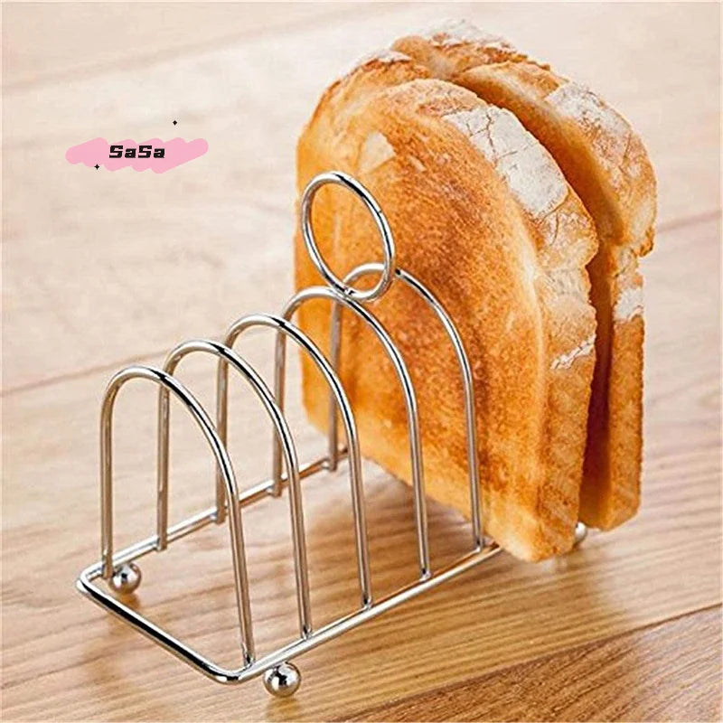 1Pcs Stainless Steel Cooking Rack Versatile Use as Toast Stand Bread Rack Baking Grid Pizza Plate Grill Pot Air Fryer Accessory