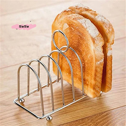 1Pcs Stainless Steel Cooking Rack Versatile Use as Toast Stand Bread Rack Baking Grid Pizza Plate Grill Pot Air Fryer Accessory