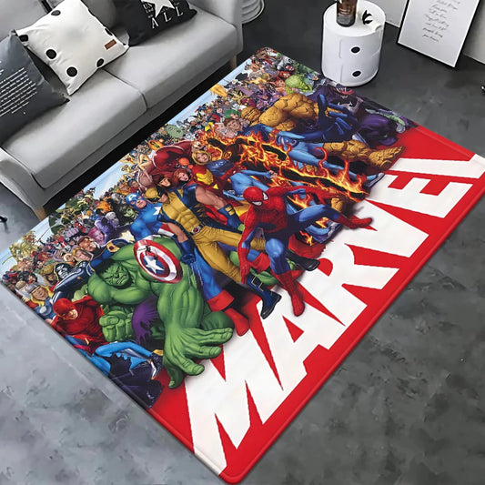 Marvel Series Customizable Carpets for Home Decor - Ideal for Bedrooms Living Rooms Sofas Camping Picnics Children's Rooms