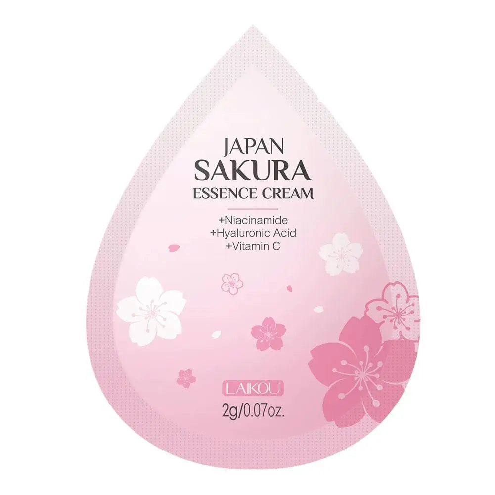 Sakura Skin Care Set Face Cream Serum Toner Facial Cleanser Sunscreen Eye Cream Face Skin Care Set Product Gift Daily Skin Care