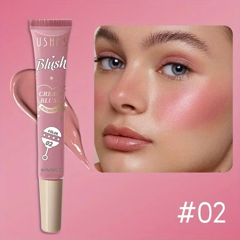 Natural Blusher Cute Korean Makeup for Women Liquid Blush Waterproof Multi-purpose Facial Nourishing Blush Stick Cheek