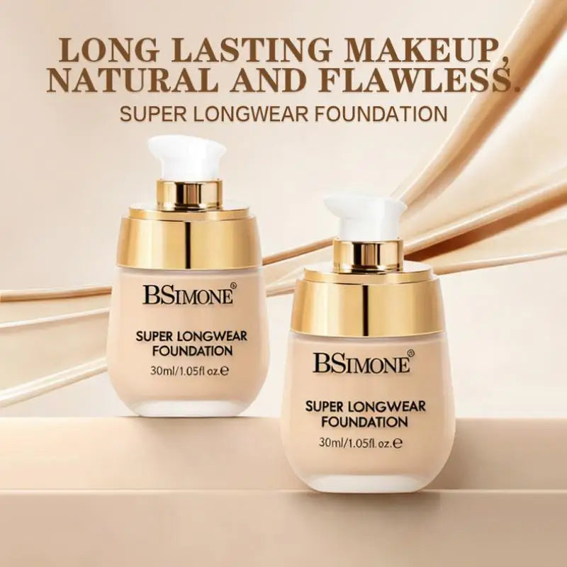 BSIMONE 30ml Liquid Foundation, Moisturizing And Long-Lasting, Natural Finish For Bright, Even Skin Tone