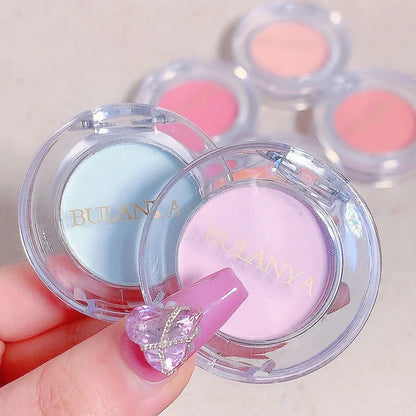Girl Blush Peach Cream Makeup Blusher Palette Cheek Contour Pink Waterproof Cosmetic Beauty Powder Soft Smooth New Makeup Rouge