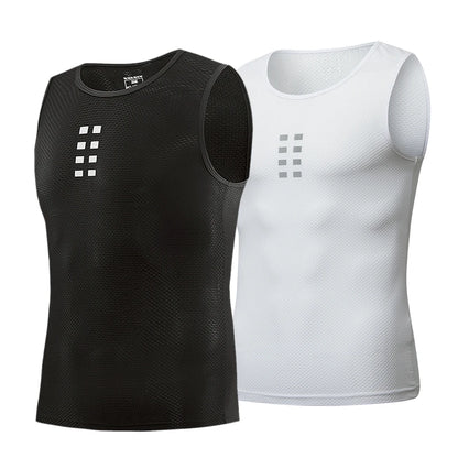 WOSAWE Cycling Jersey Sleeveless Cycling Base Layer MTB Bike Sports Shirt Underwear Racing Bicycle Jersey Shirt Undershirt