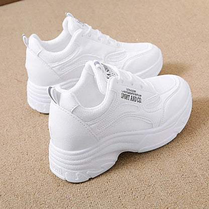 Dad Shoes Women 2026 Spring and Autumn Thick soled Height Increasing Versatile Interior Height Increasing Casual Sports Shoes