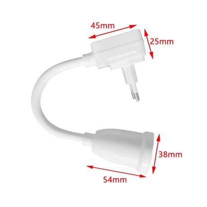 1PC EU Plug E27 Direct Plug In Swivel Head E27 Socket Bulb Holder With Switch LED Table Lamp Stainless Steel Hose Steering Lever