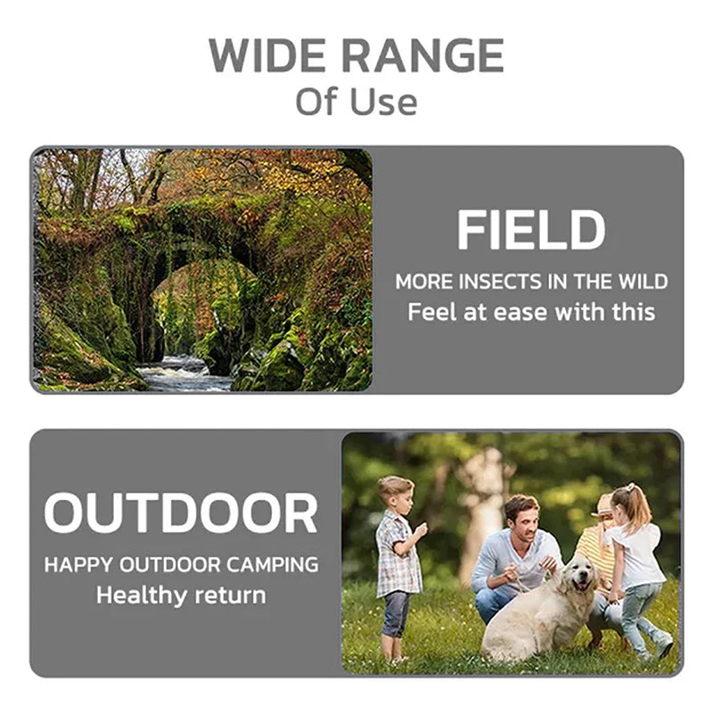 Wearable Mosquito Repellent Unisex Wristband Physical & Ultrasonic Non-Chemical For Home & Outdoor Includes 2 Batteries