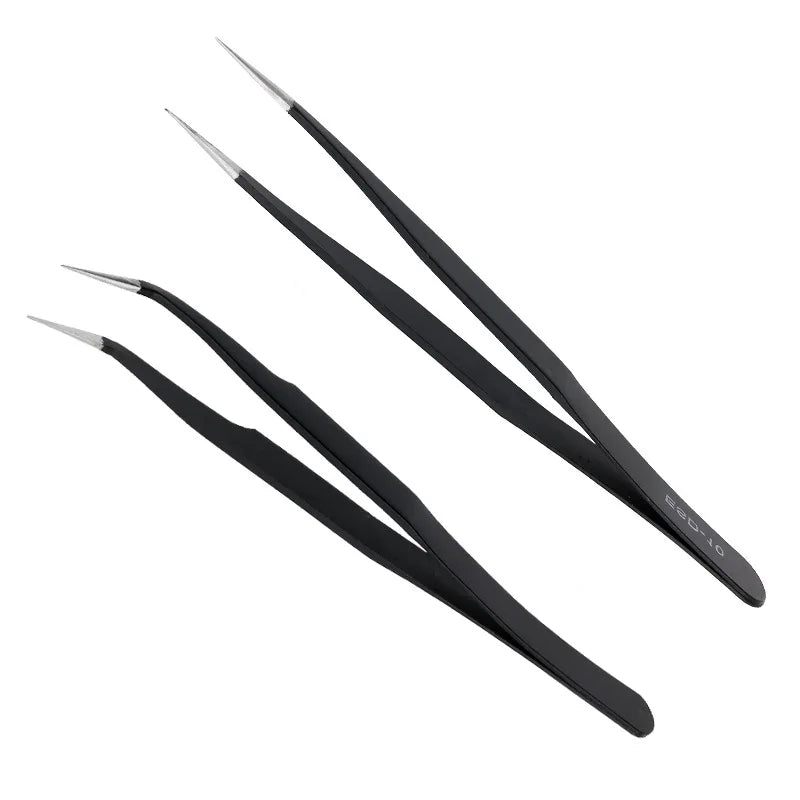 Eyelash extension tweezers beauty makeup tools for lashes building matte eye lashes tweezers false eyelashes tools