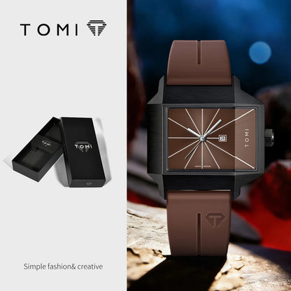 Simple men's watch new calendar quartz business fashionable wristwatch men's gift