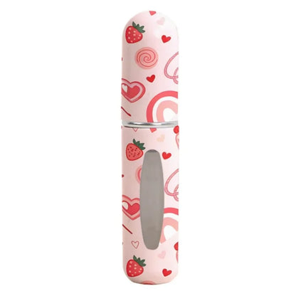 5ml Mini Perfume Bottle Essential Oil Alcohol Spray Atomizer Bottle Spray Rotating Bottle Refillable Empty Cosmetic Containers