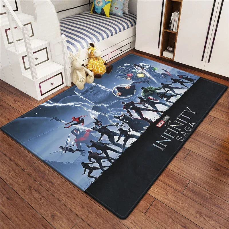 Marvel Series Customizable Carpets for Home Decor - Ideal for Bedrooms Living Rooms Sofas Camping Picnics Children's Rooms
