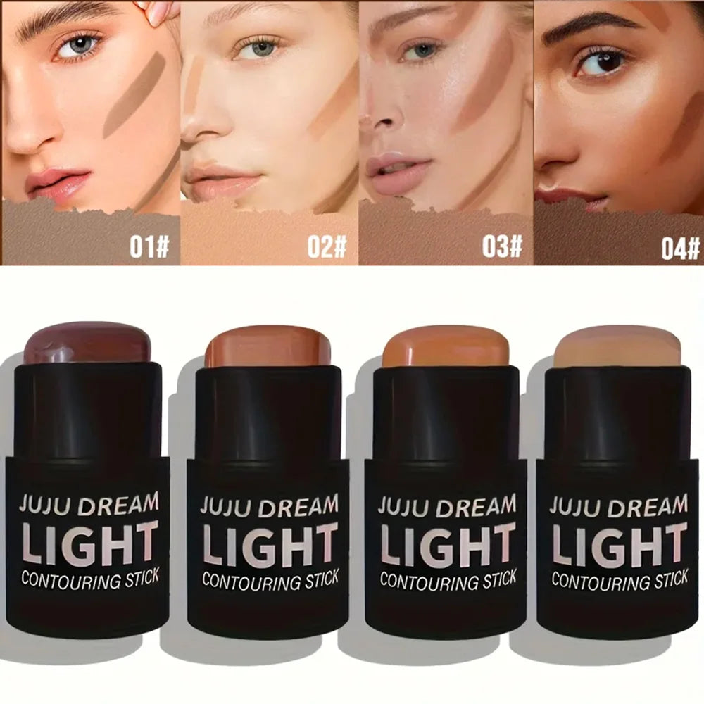 Concealer & Contour Stick, Covers Dark Circles & Acne, Waterproof Long-Lasting, Multi-Use, Unisex, Safe