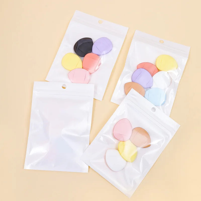 Mini Thumb Tip Foundation Puff Dry Wet Use Concealer Makeup Sponge Setting Powder Portable Cosmetic Puff for Facial Care