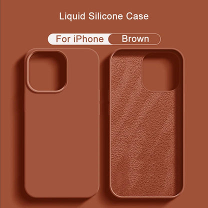 2024 NEW Liquid Silicone Case For iPhone 14 12 11 13 15 Pro Max Mini Luxury Shockproof Cover X XR XS 6 7 8 14 Plus SE Accessory