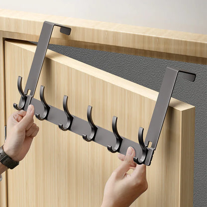 Door Behind Hooks Storage Wall Hanging Bag Clothes  Hook Punch-free Hanger Bedroom Organizer Bathroom Kitchen Accessory