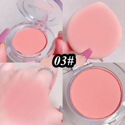 Girl Blush Peach Cream Makeup Blusher Palette Cheek Contour Pink Waterproof Cosmetic Beauty Powder Soft Smooth New Makeup Rouge