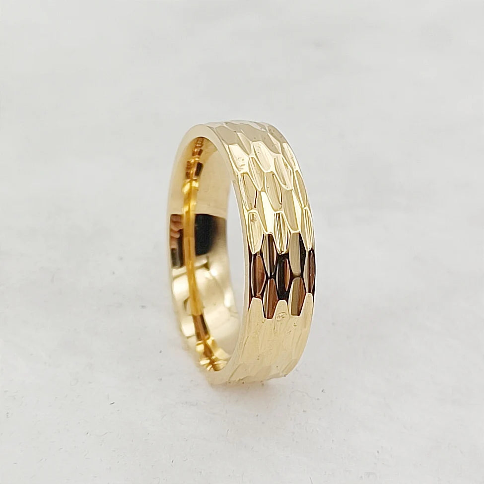 Couple Wedding Rings For Men Lover's Alliance Male Female Ringe Anniversary Stainless Steel Jewelry Ring Woman Gold Color