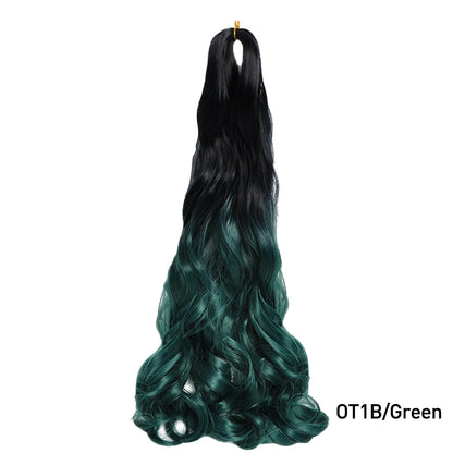 Loose Wave Spiral Curl Braids Synthetic Hair French Curls Braiding Hair Extensions High Temperature Ombre Pre Stretched Hair