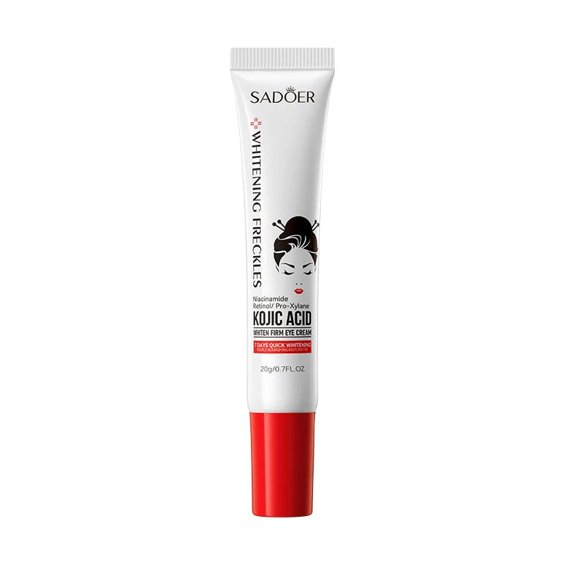SADOER Kojic Acid Whitening Eye Cream Anti Dark Circles Remove Bags Moisturizing Firming Anti-aging Eye Beauty Skin Care