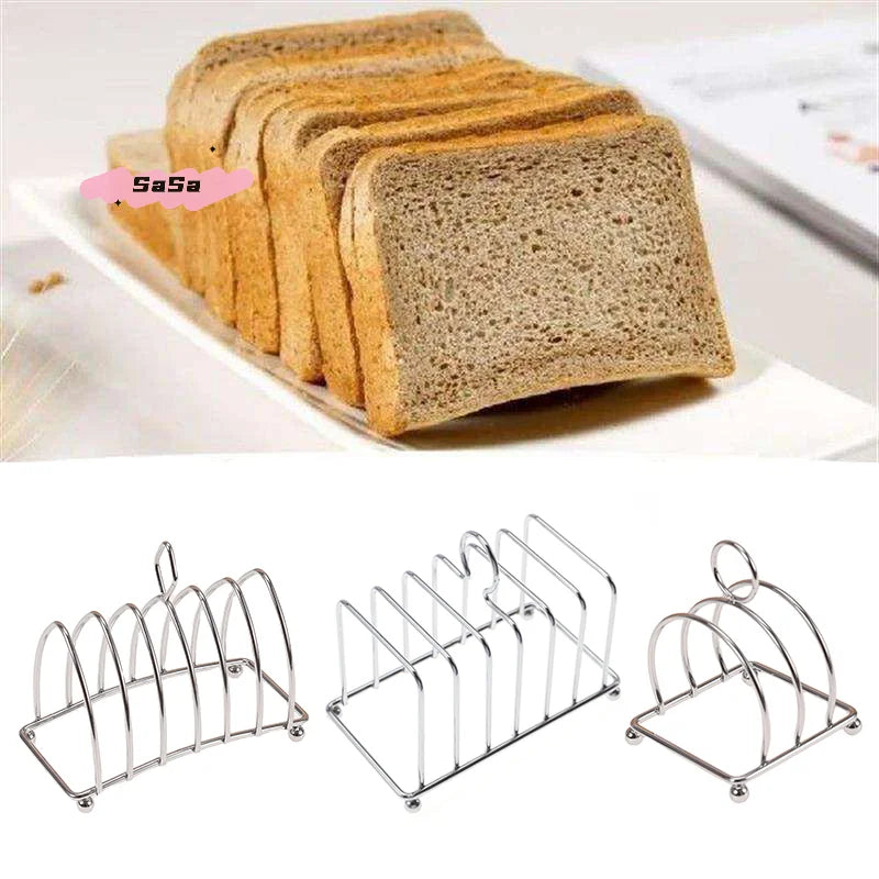 1Pcs Stainless Steel Cooking Rack Versatile Use as Toast Stand Bread Rack Baking Grid Pizza Plate Grill Pot Air Fryer Accessory