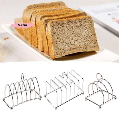 1Pcs Stainless Steel Cooking Rack Versatile Use as Toast Stand Bread Rack Baking Grid Pizza Plate Grill Pot Air Fryer Accessory