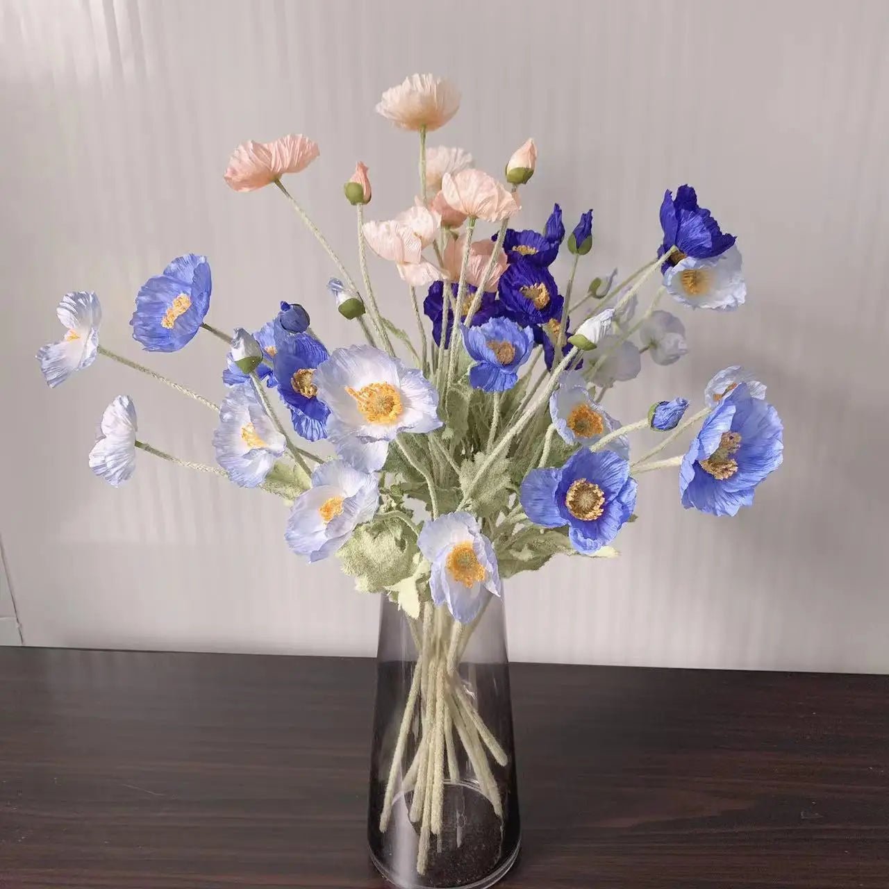 Artificial Poppy Flowers Bouquet Silk Fake Flowers For Home Garden Decor Marriage Party Wedding Decoration DIY Vase Accessories