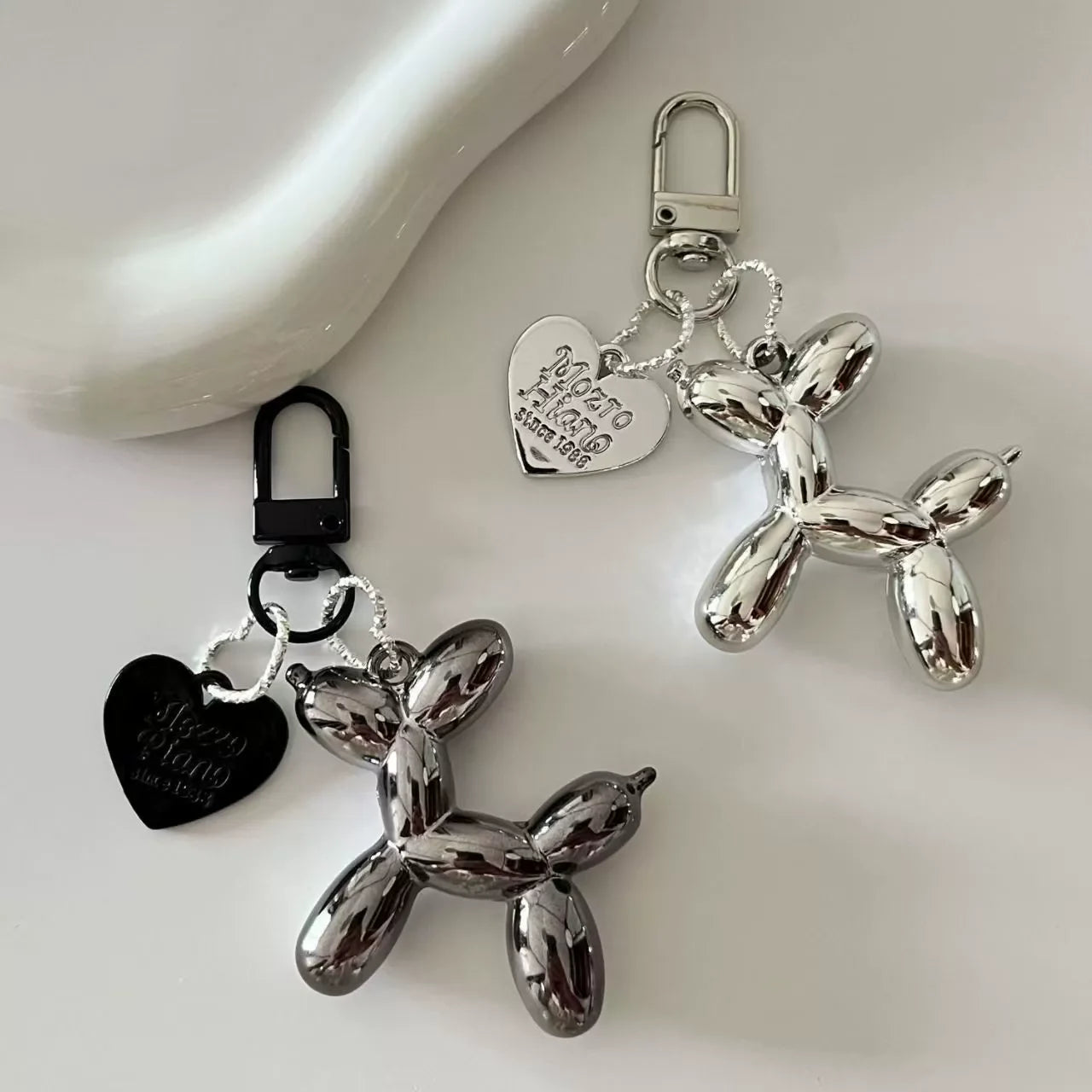 Fashion Keychain Punk Y2K Balloon Dog Keychains For Handbag Backpack Pendant Girl's Car Key Ring Key Chain Accessories