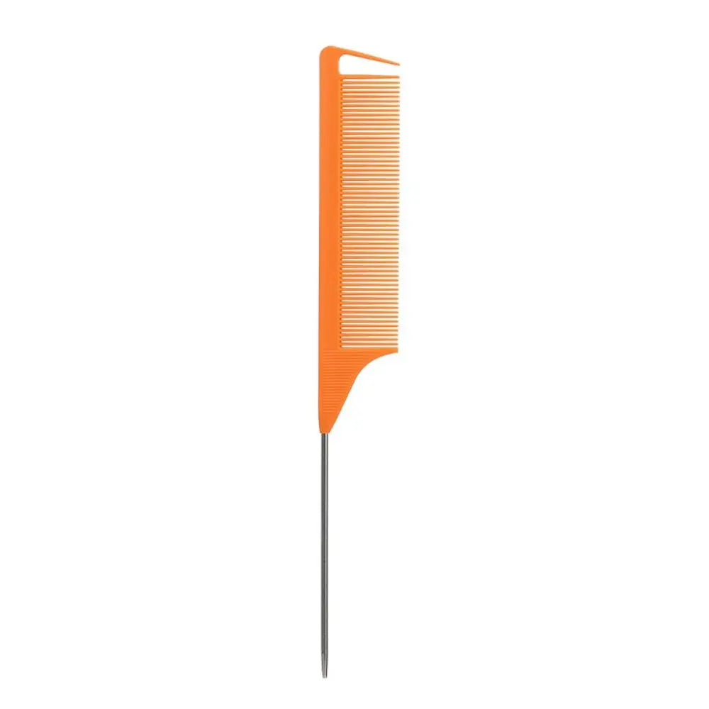 Anti-static Pointed Tail Hair Styling Comb Fine Tooth Barber Accessories Steel Tip Tail Comb Salon Steel Needle Pin Tip Brush