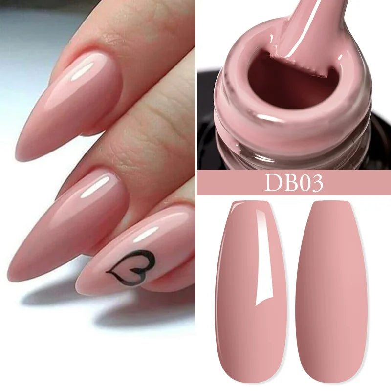 Mtssii 6ML Chocolate Color Gel Nail Polish Brown Semi Permanent UV Gel Autumn Winter Popular Soak Off Nail Art Gel Varnishes