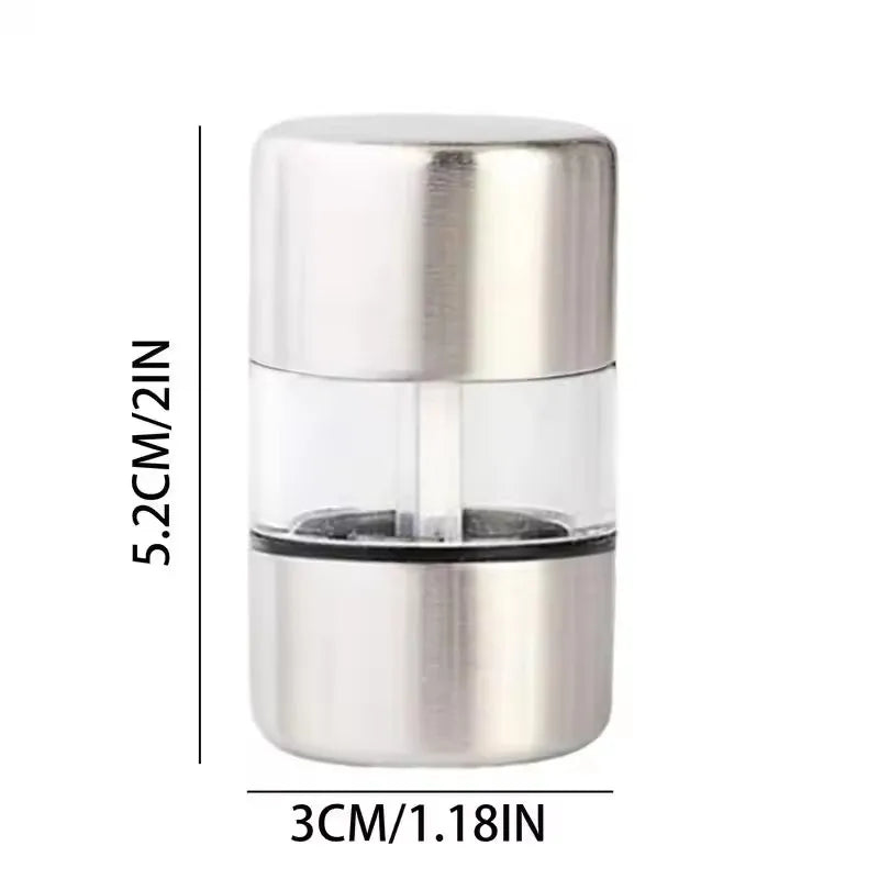 Mini Manual Salt Pepper Grinder For Camping Stainless Steel Spice Herb Grinder Mills For Herb Pepper Kicthen Tools